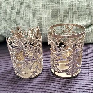 Christmas Sparkle Candle Holders